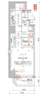 【間取り】 | RELUXIA新大橋River Side | 間取りです。
