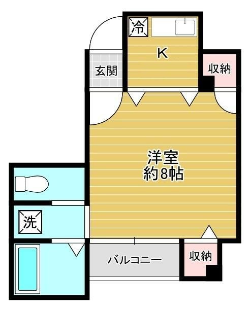 マリーナタカケンビルＮＯ．６の間取り|間取りです。
