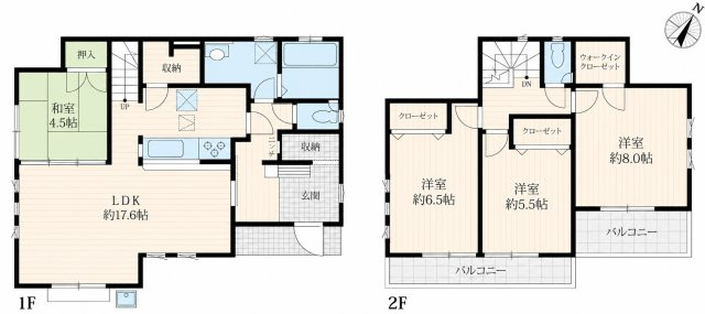 【間取り】 | 取手市ゆめみ野5丁目　中古戸建 | 角地×土地約60坪×収納充実の4LDK
