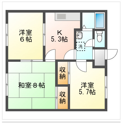 エンジェルパレスⅡの間取り