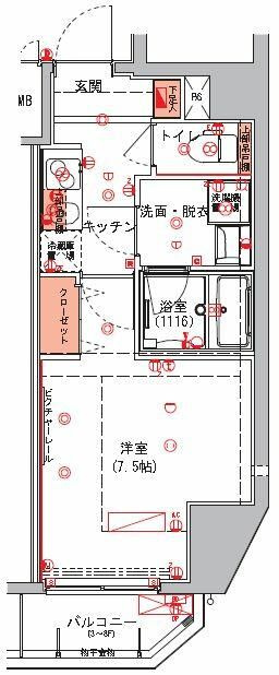 ハーモニーレジデンス東京イーストゲートの間取り|間取りです。