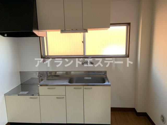 ハイツ三河屋　バストイレ別　3方角部屋　駅近のキッチン