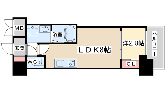 【間取り】 | セレニテ本町東リアン