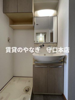 【洗面所】 | M’ｓ FLAT | 室内洗濯機置場♪