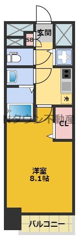 【間取り】 | プレサンス東別院駅前 | 間取りです。