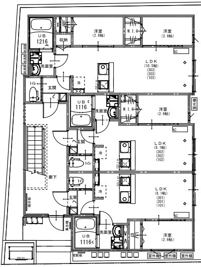 KEIAI RESIDENCE 新所沢の間取り