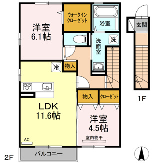 【間取り】 | リヴェール南吉田