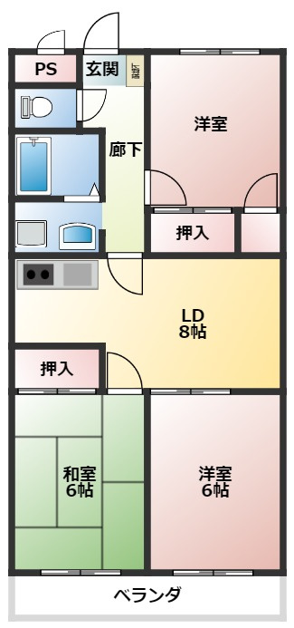 アルトラマンション　A棟の間取り