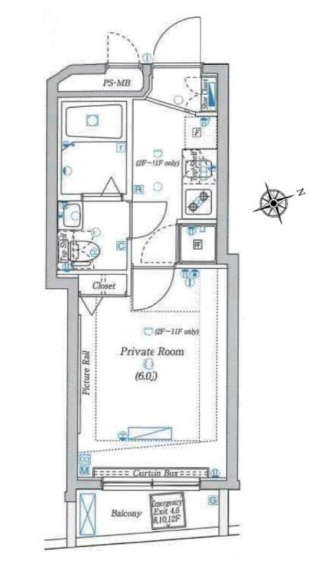 ヴェルト新宿イーストの間取り