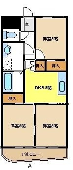 サンヒルズ松和花壇の間取り