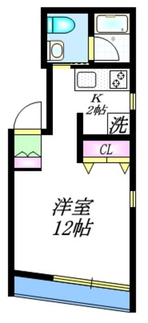 Ｎコート動坂の間取り|角部屋です