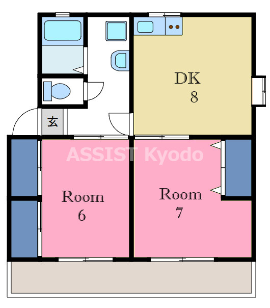 シティハイムタブチの間取り