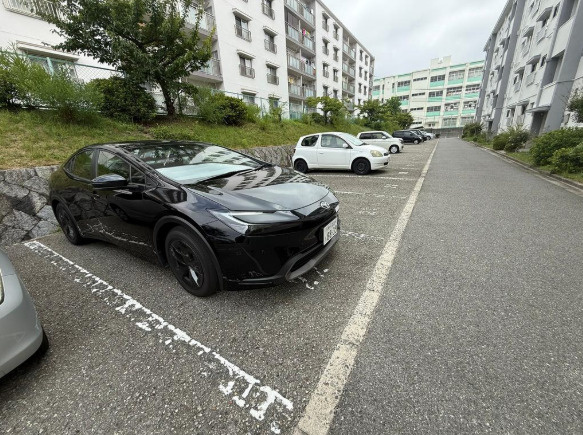 渦が森コーポ4号館の駐車場