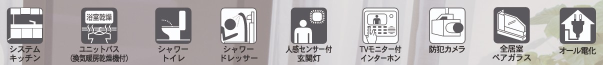 新築戸建・新築建売　相馬市中野第7　第一小・向陽中の居間・リビング