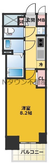 【間取り】 | プレサンス丸の内アデル | 間取りです。