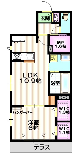 S-Court Oyaguchiの間取り