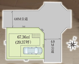 【区画図】 | 富士見市関沢3丁目　新築戸建
