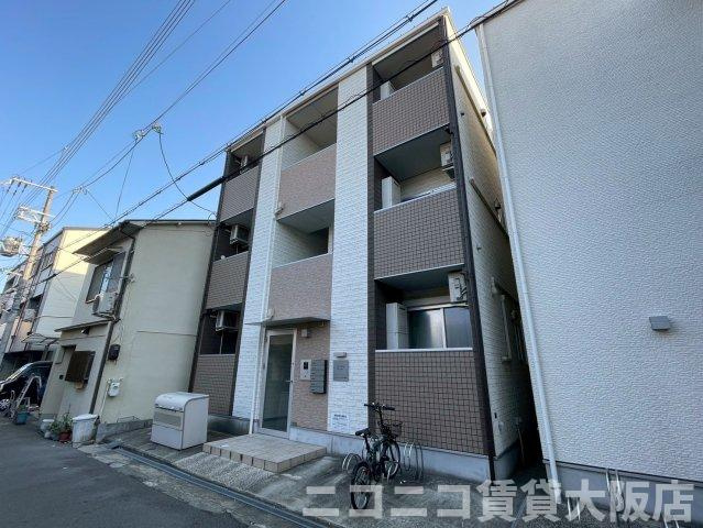 大阪市城東区中浜１丁目のアパートの外観