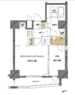ソルフィエスタ新御徒町の間取り