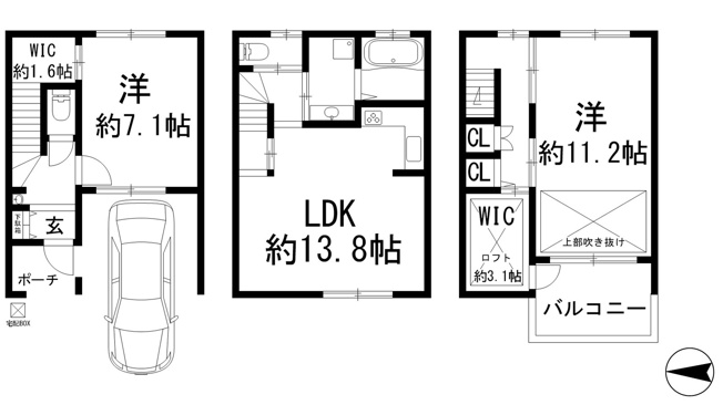 【間取り】 | U-4 terrace