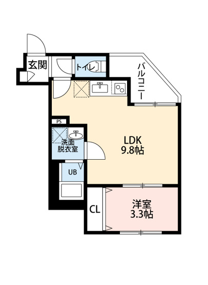 【間取り】 | Crecia検見川町