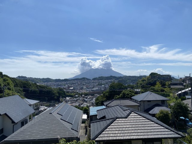 明和4丁目　売地の展望|桜島を望むことができます。
