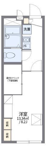 レオパレスセフティ半田の間取り