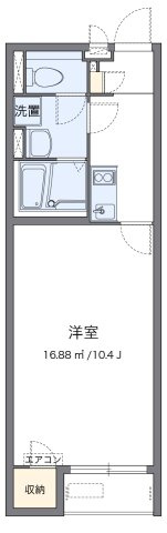 【間取り】 | クレイノドミクレール | 代表的な間取のため実際の間取とは異なる場合があります