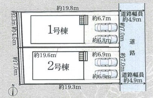 1(土)2(日)現地説明会　大和郡山市馬司町　第4期の区画図|全2区画