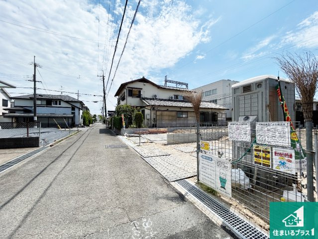 ●29(土)30(日)現地説明会！　大和郡山市馬司町　全2邸の前面道路含む現地写真|周辺は閑静な住宅街です。前面道路もしっかりと有りますので車の出し入れも安心ですよ！