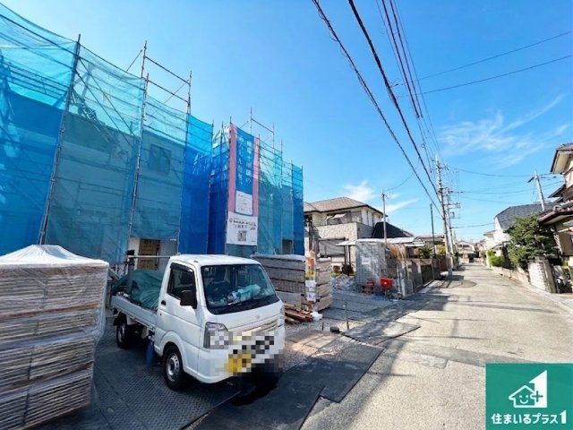 ●19(土)～23(水)現地説明会！　大和郡山市馬司町　全2邸の前面道路含む現地写真|周辺は閑静な住宅街です。前面道路もしっかりと有りますので車の出し入れも安心ですよ！