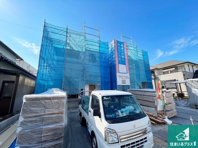 ●26(土)27(日)現地説明会！　大和郡山市馬司町　全2邸の外観|現在はこんな感じです。完成までが待ち遠しいですね。