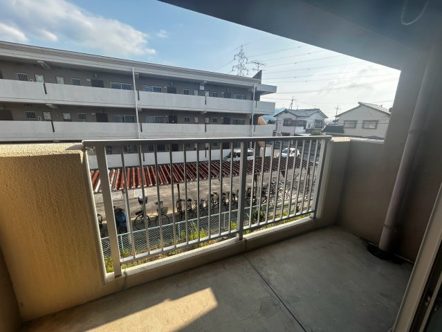 船木ハイツのバルコニー