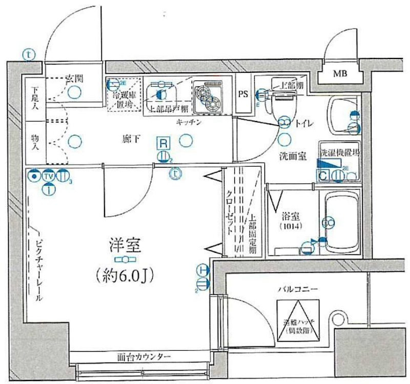 レグラス横浜西口の間取り