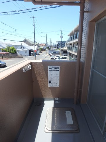 コンフォールのバルコニー|岡山市北区下中野　コンフォール　1K　バルコニー