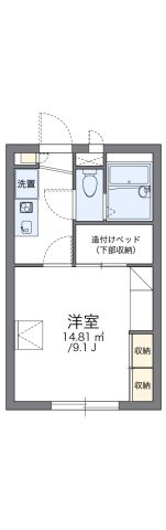 レオパレス吉備中山の間取り