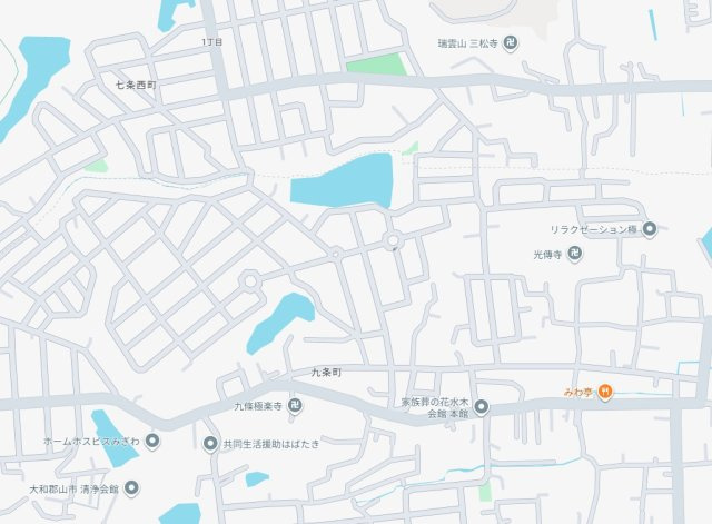 ●大和郡山市九条町　第3期　新築一戸建ての地図