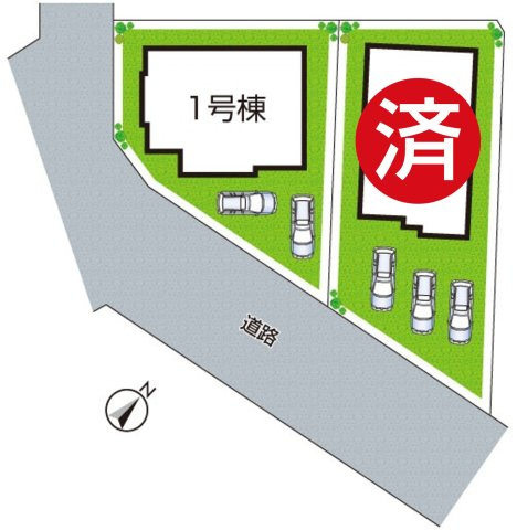 ●大和郡山市九条町　第3期　新築一戸建ての区画図|全2区画