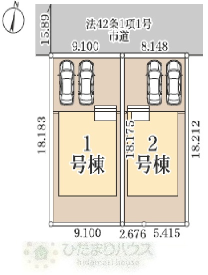 流山市江戸川台西2丁目　新築戸建　1号棟の地図|東武アーバンパークライン江戸川台駅・徒歩3分