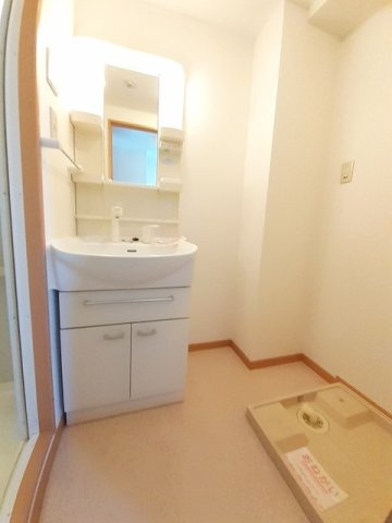 Ｓｍａｌｌ　Ｌｕｘｕｒｙの洗面所|広い洗面スペース