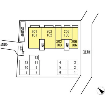 【区画図】 | Grand-room朝日ヶ丘
