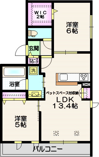 イル・ラシーヌⅤの間取り