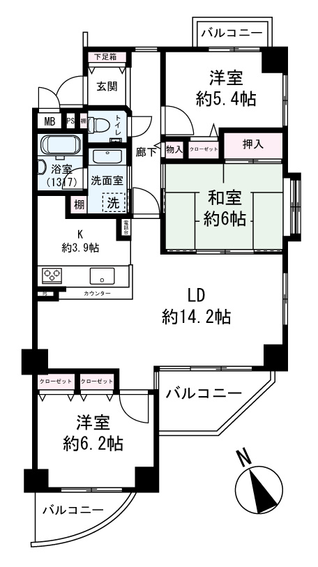 【間取り】の画像