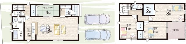 ●大和郡山市馬司町　第4期　新築一戸建ての間取り|2号地