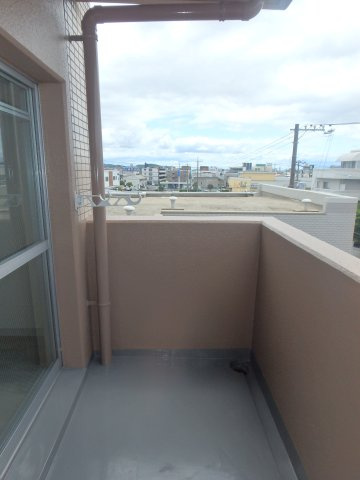 コンフォールのバルコニー|岡山市北区下中野　コンフォール　1K　バルコニー