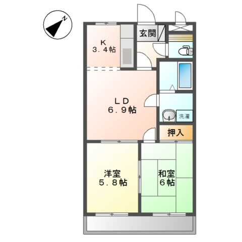 プロニティ　マイスの間取り