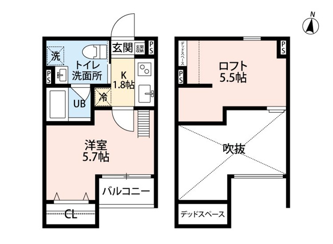 【間取り】 | メゾンブラン北野田
