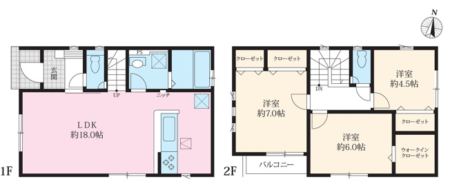【間取り】 | 伊勢原市三ノ宮　全３棟　新築住宅