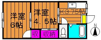 【間取り】 | ベルハイツ西市