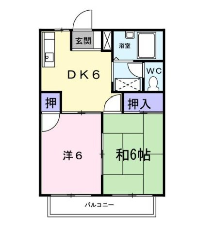 【間取り】 | シティハイツ妹尾Ｃ